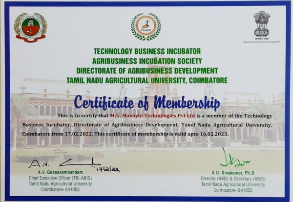 member of Tamil Nadu Agricultural University