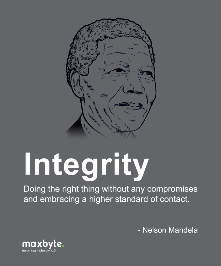 Quotes on Integrity by Nelson Mandela - Maxbyte