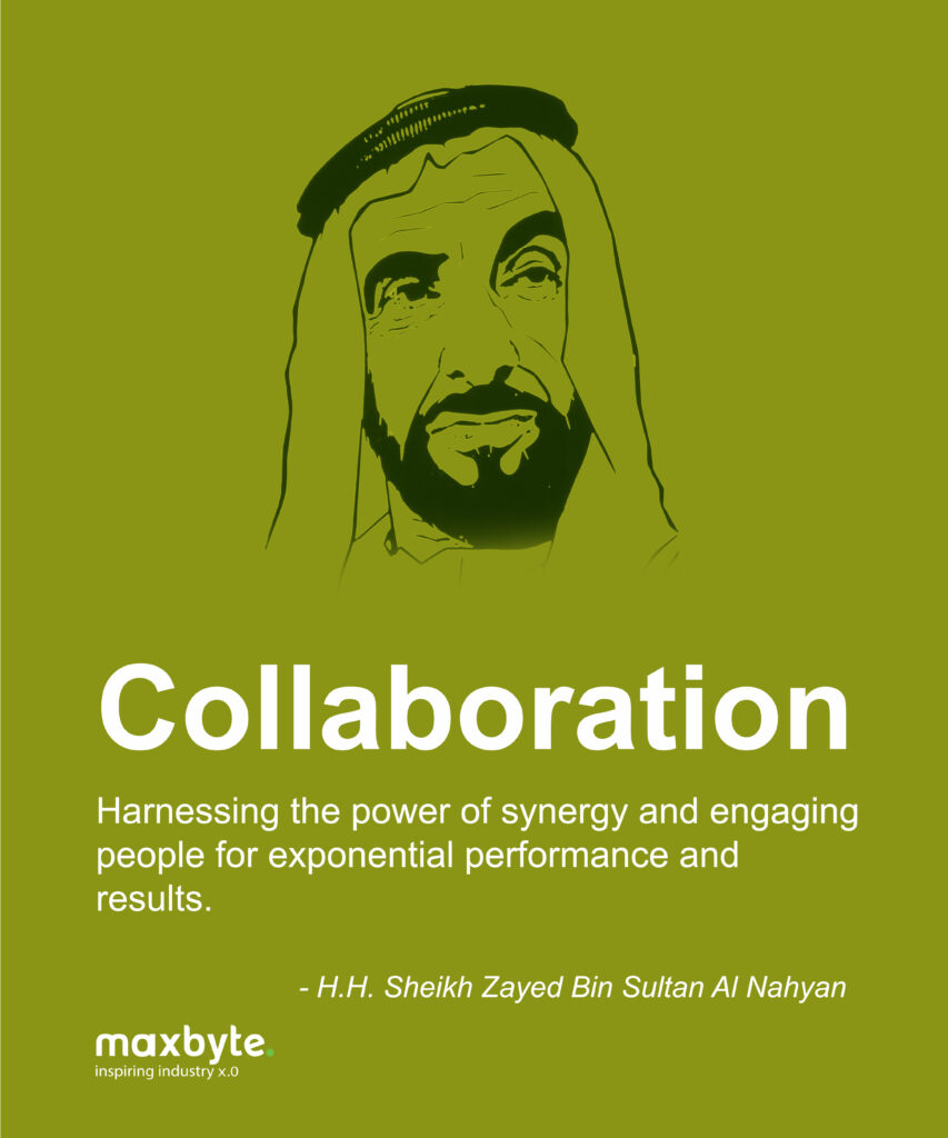 Quotes on Collaboration by H H Sheikh Zayed Bin Sultan Al Nahyan - Maxbyte
