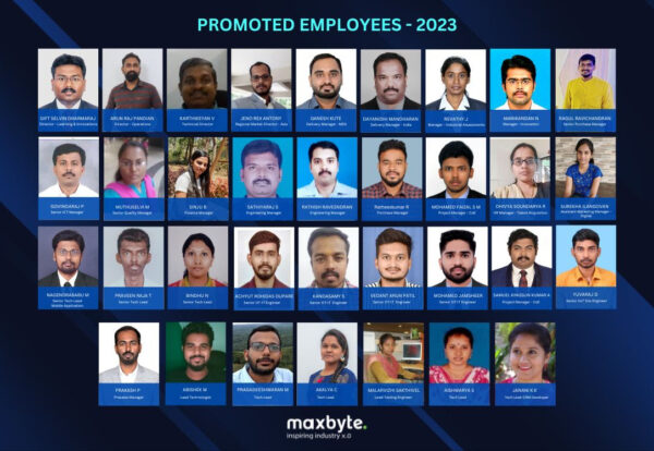 Promotion announcement of our outstanding employees at Maxbyte