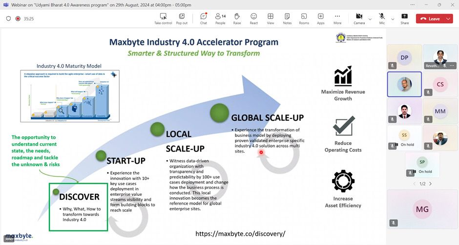 Maxbyte & NPC's online Udyami Bharat 4.0 - Awareness Program