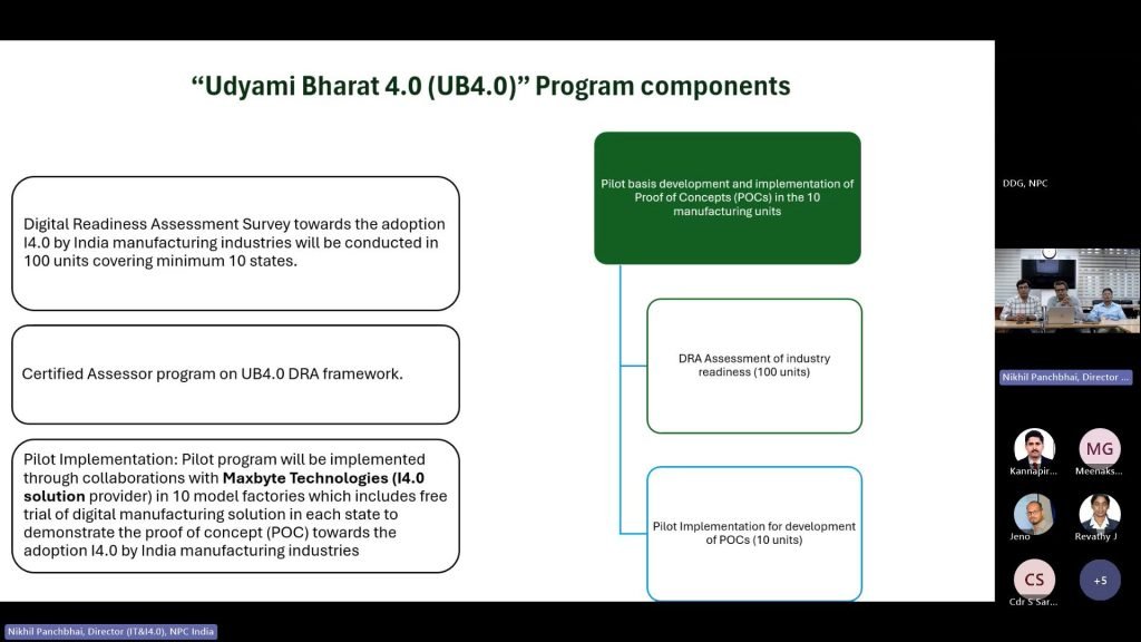 Maxbyte & NPC's online Udyami Bharat 4.0 - Awareness Program